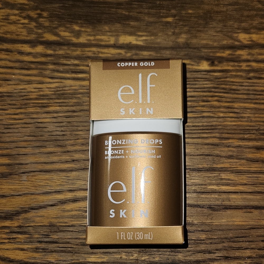Elf Skin Bronzing Drops In Copper Gold 1fl Oz BNIB